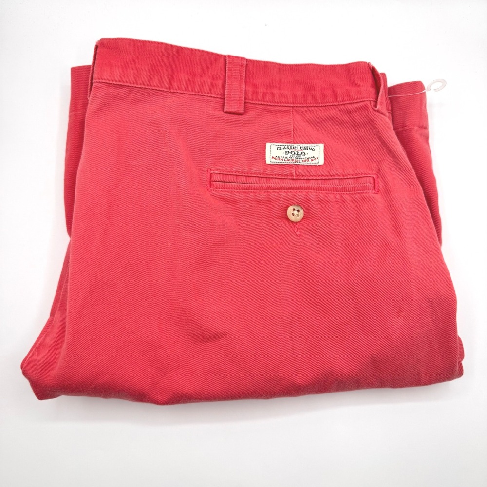 Polo Ralph Lauren Philip Red Chino Shorts Classic Fit Red Casual Men's 40 NWOT